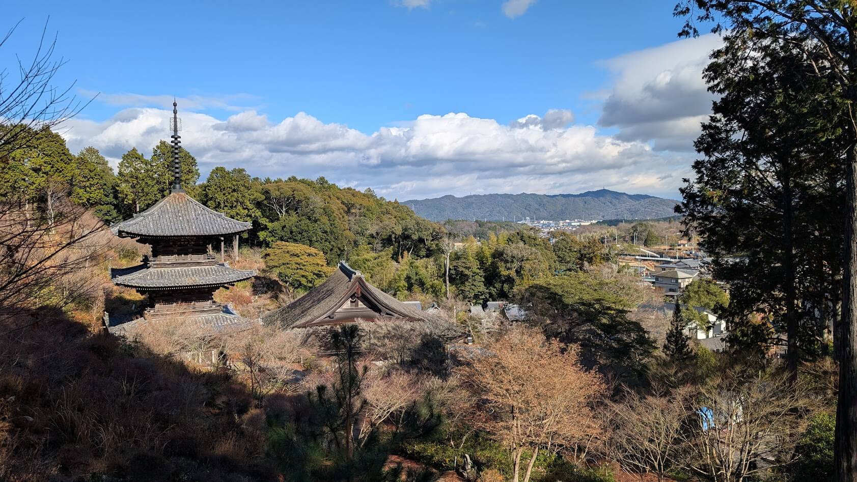 滋賀 湖南三山 常楽寺 絶景