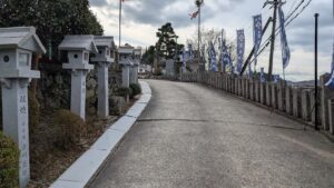 奈良 墨坂神社 駐車場 最後の坂道