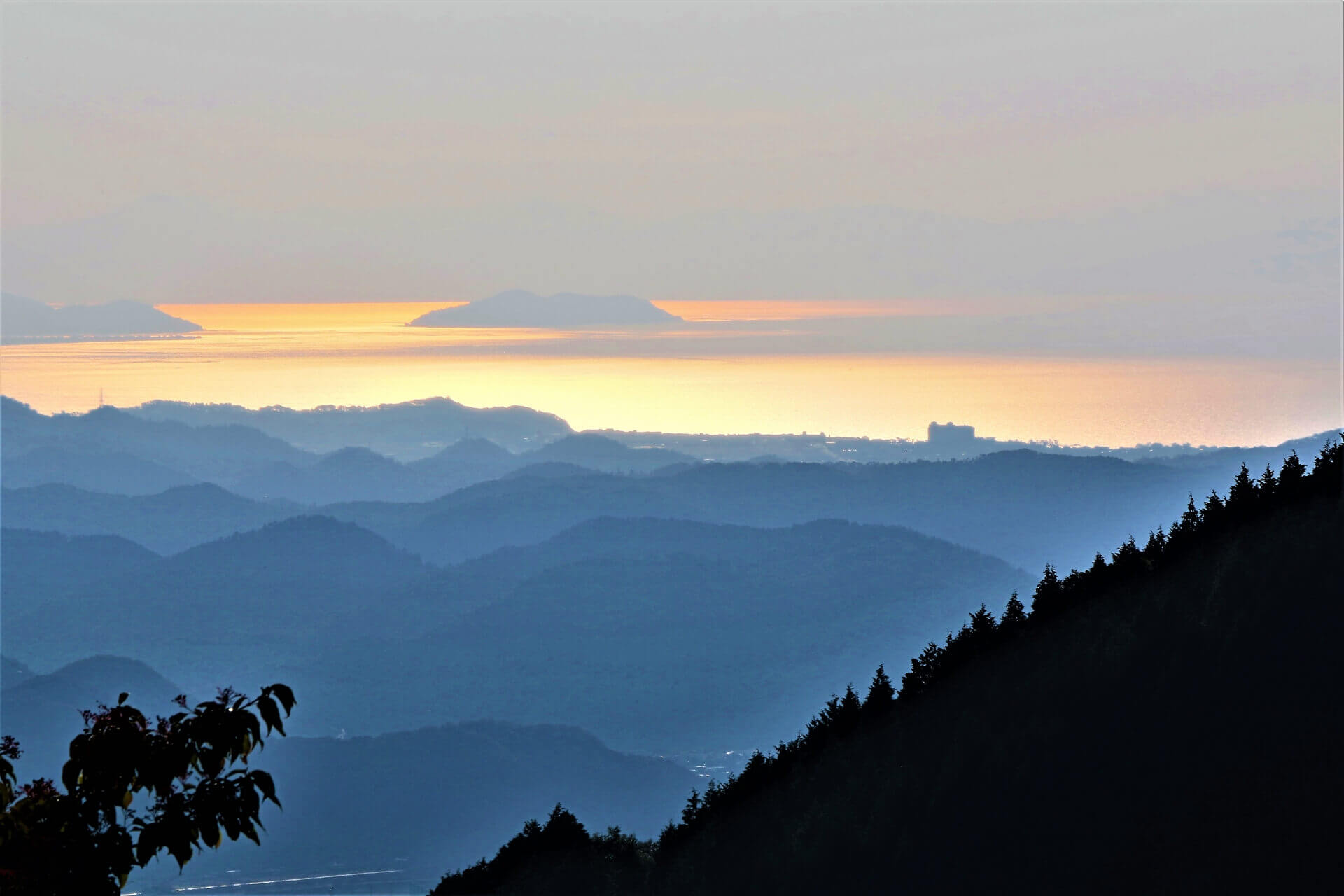 伊吹山朝靄画像