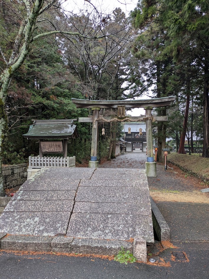 滋賀 甲賀 柏木神社 鳥居 橋 参道