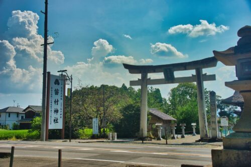 滋賀 竜王 苗村神社 鳥居
