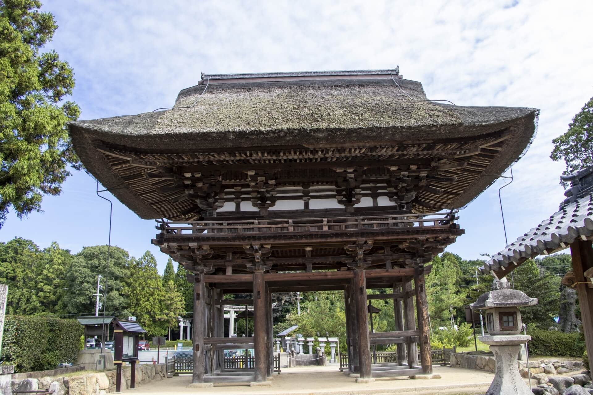 滋賀 竜王 苗村神社 楼門
