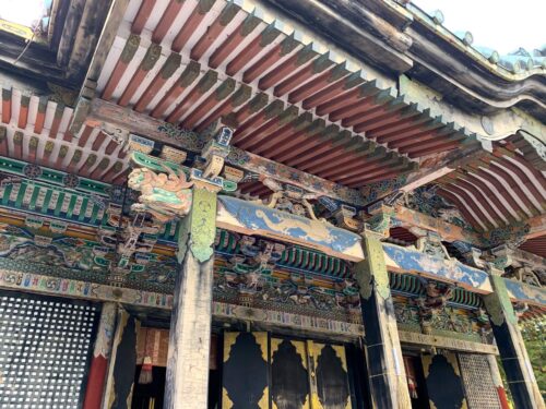 滋賀 日吉東照宮 本殿アップ画像