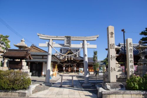 滋賀 豊国神社　鳥居画像