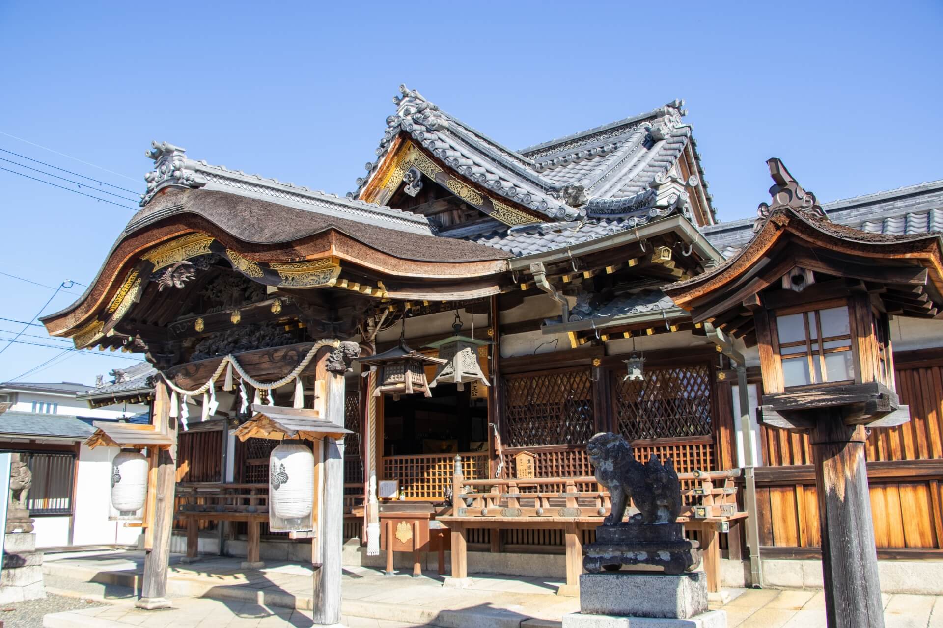 滋賀 豊国神社　本殿アップ画像