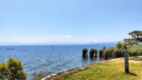 滋賀 唐崎神社からみる琵琶湖画像