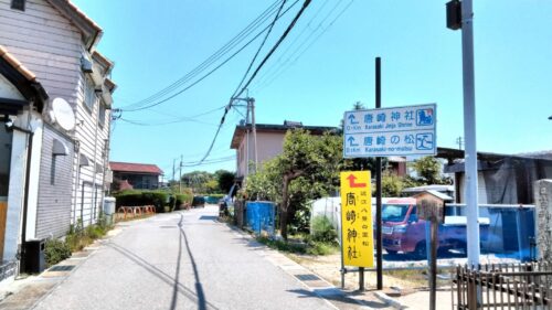滋賀 唐崎神社への道のり画像