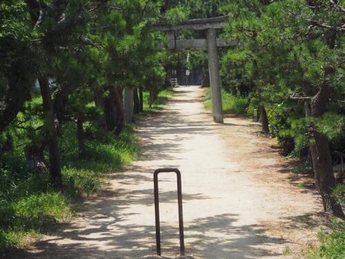菌神社　参道画像