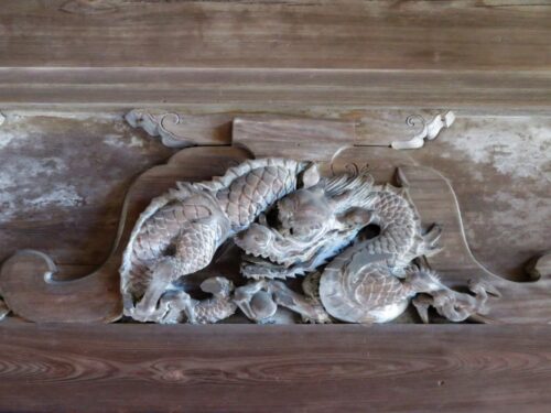 滋賀 三井寺 左甚五郎 龍の彫刻