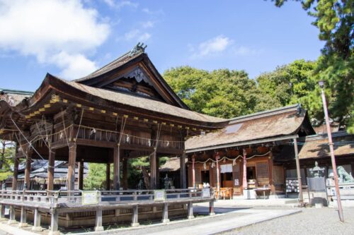 長浜八幡宮 本殿と拝殿画像