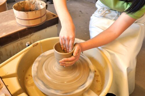 滋賀 信楽 ろくろ体験