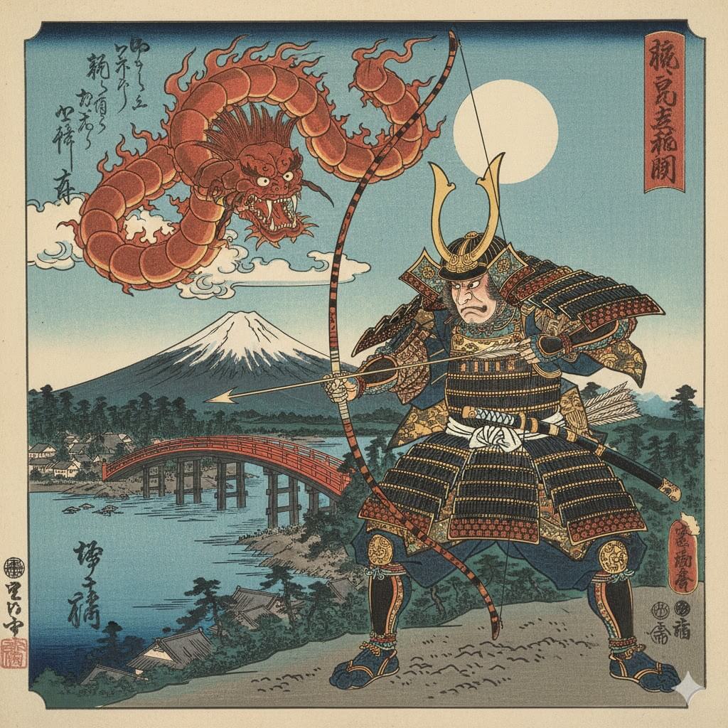 田村麻呂公の錦絵のイメージ画像