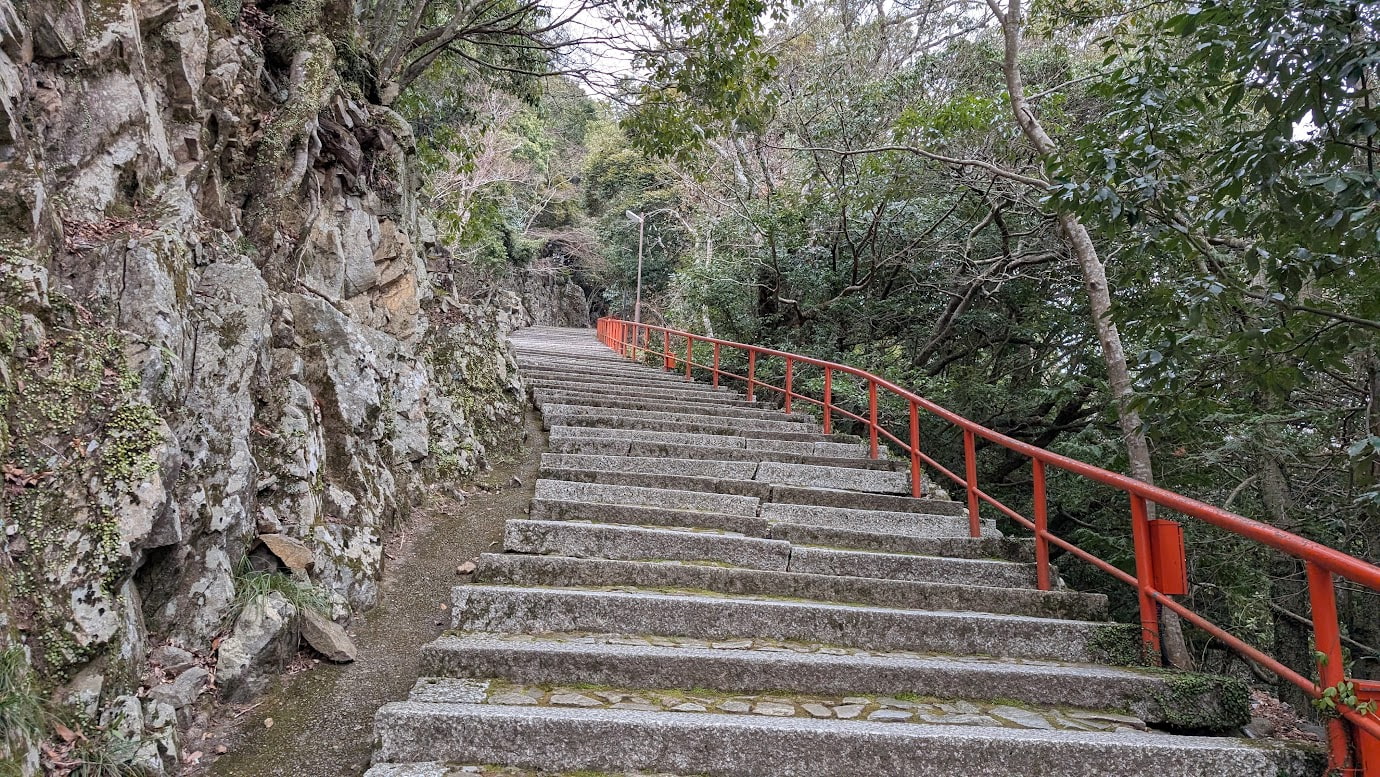 滋賀 永源寺 急な羅漢坂