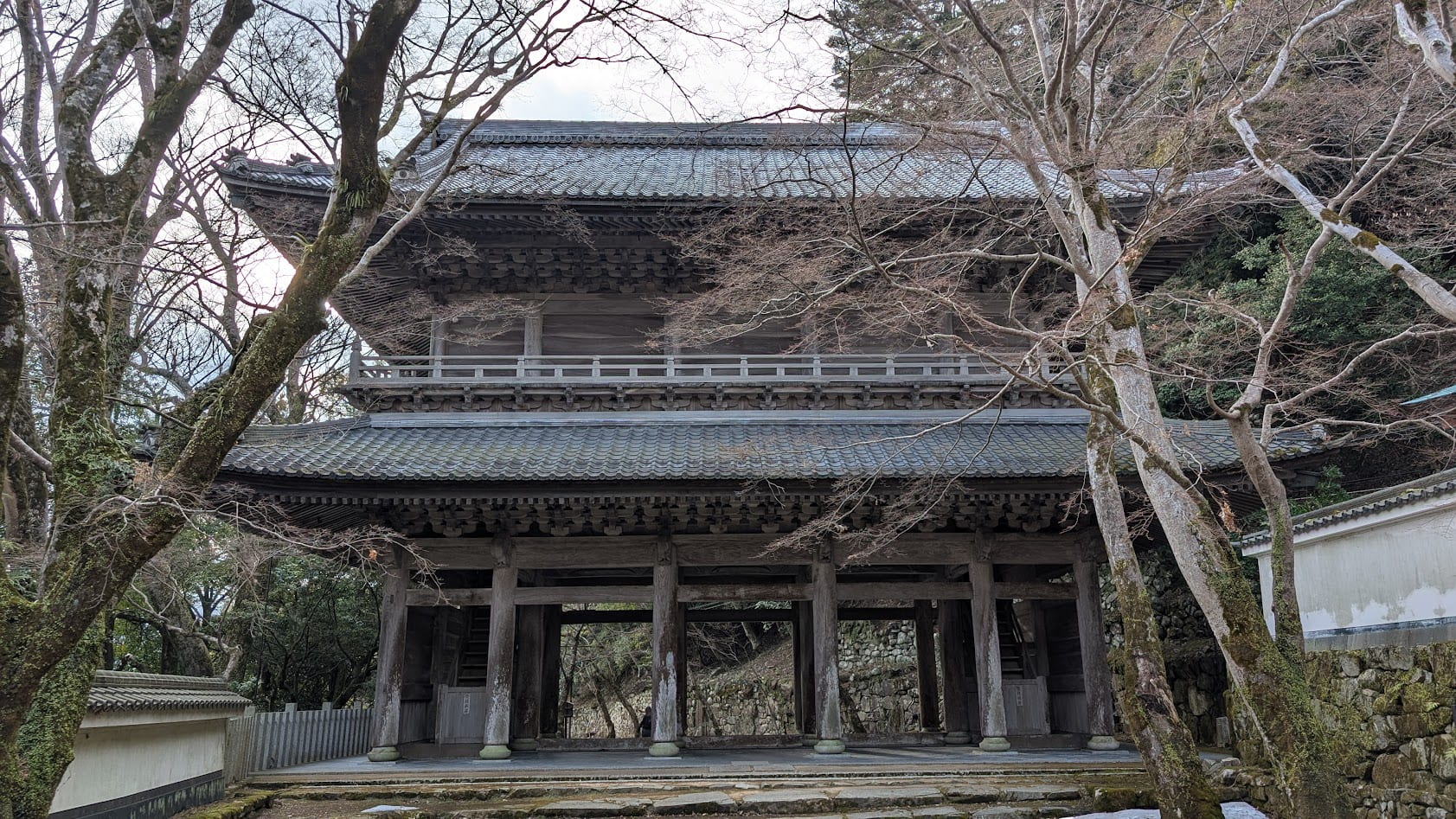 滋賀 永源寺 山門 裏側