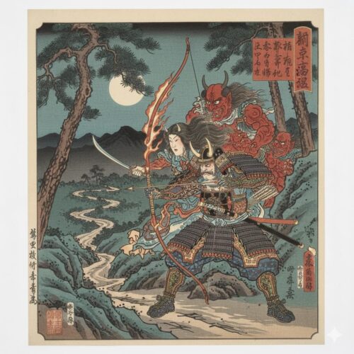 鈴鹿峠の鬼退治イメージ画像