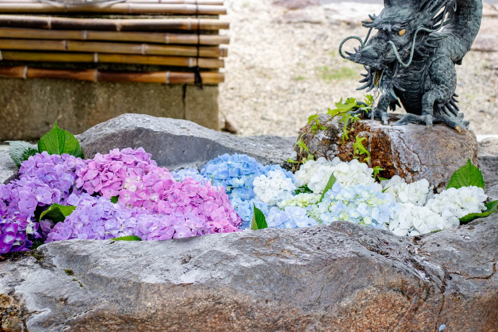 矢川神社手水舎画像