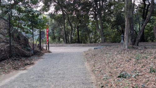 奈良 飛鳥 岡寺 有料駐車場からの参道②