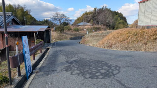 奈良 飛鳥 岡寺 駐車場への道②