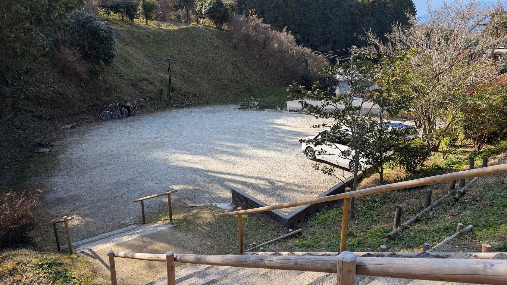 奈良 飛鳥 岡寺 駐車場