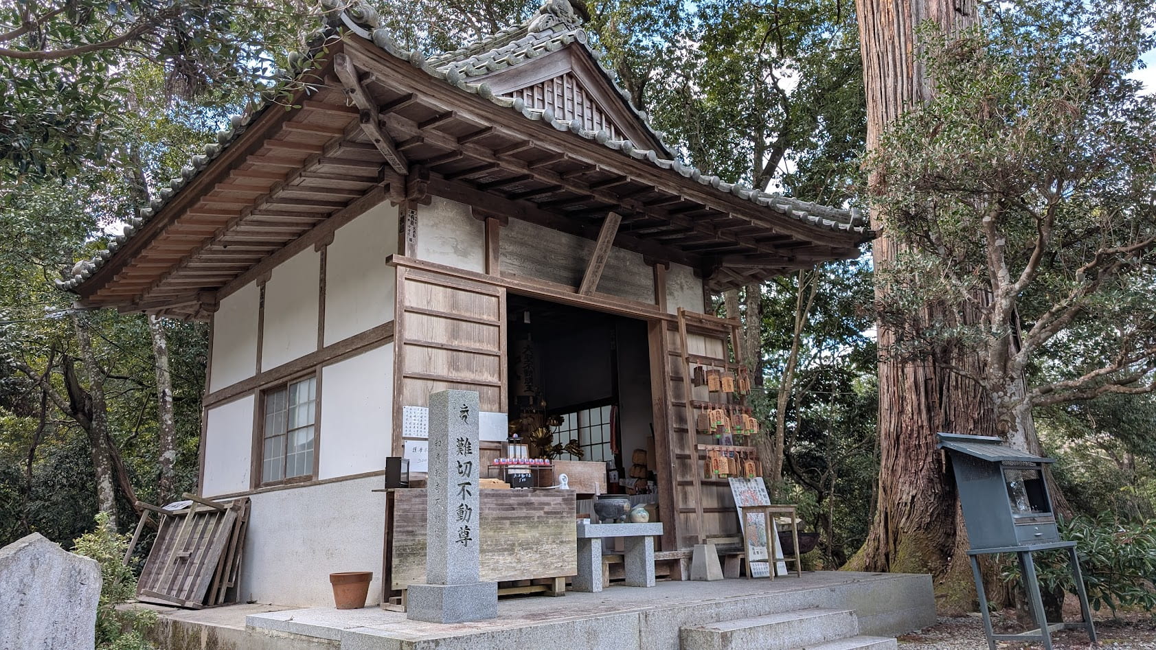 奈良 吉野 如意輪寺 難切不動尊 お堂