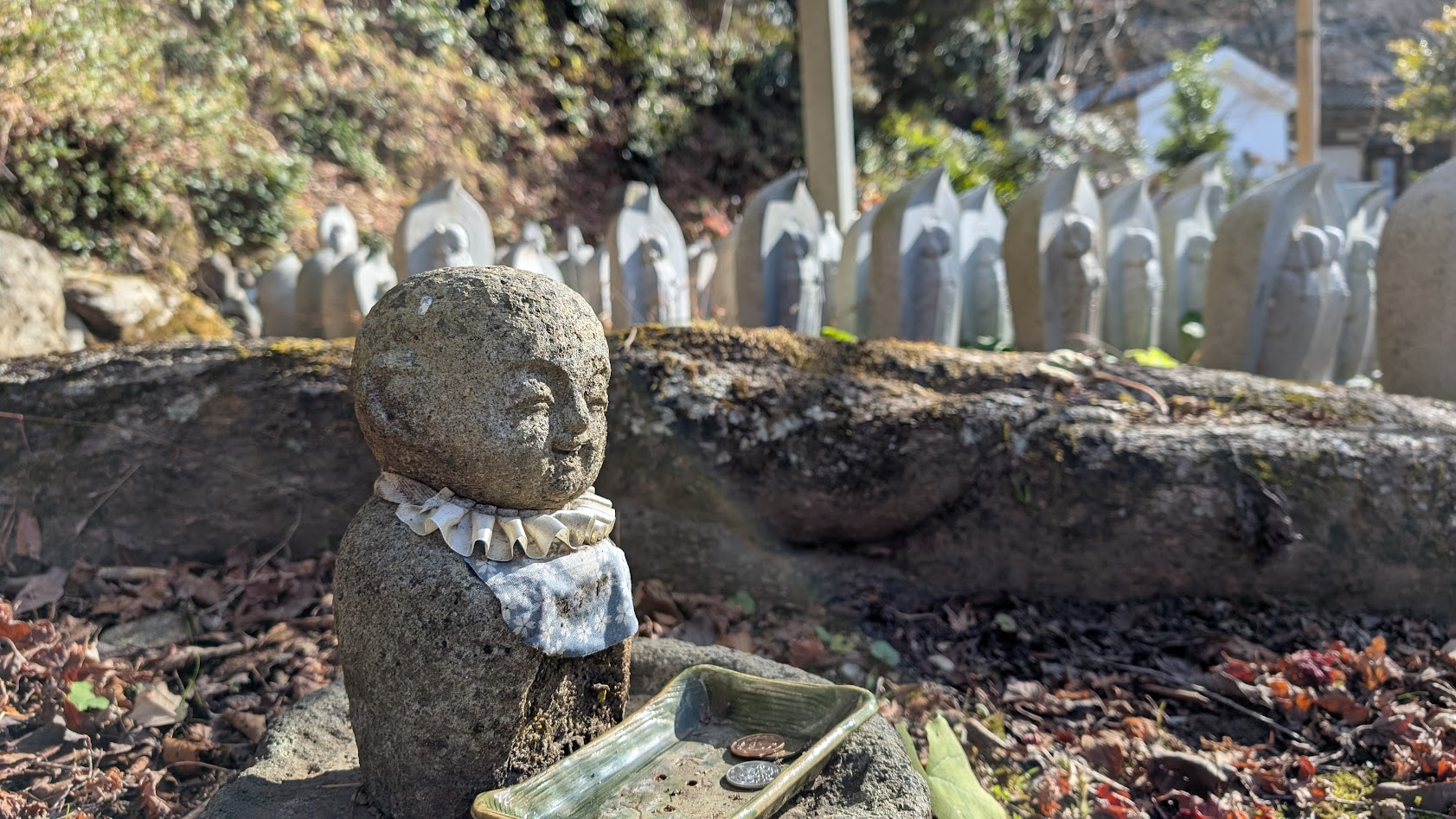 奈良 吉野 如意輪寺 笑顔のお地蔵様