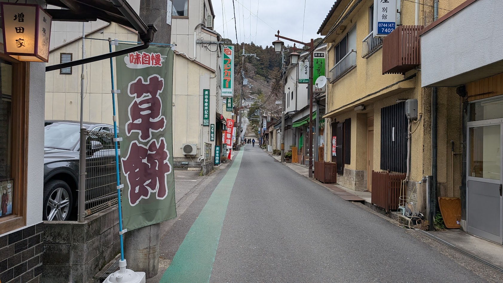 帰りはこの激狭道を帰る必要があります。