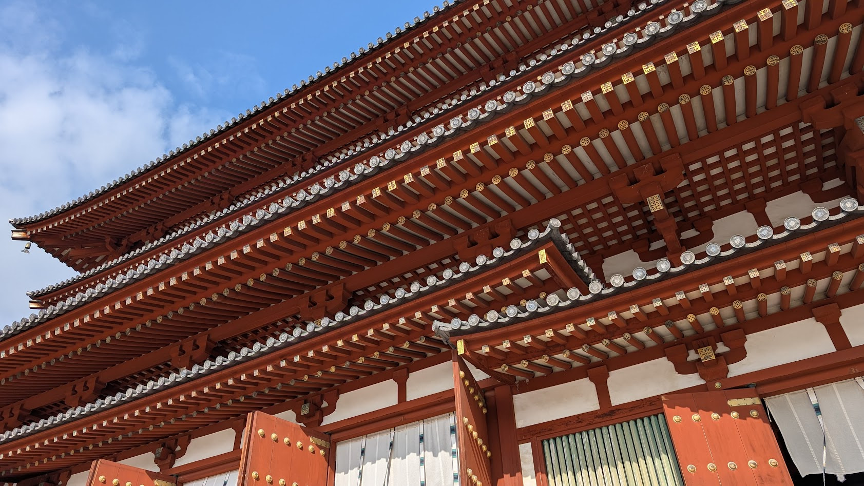 奈良 薬師寺 金堂 下から