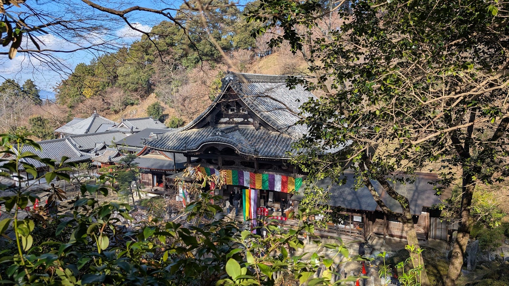 奈良 岡寺 本堂 全体画像