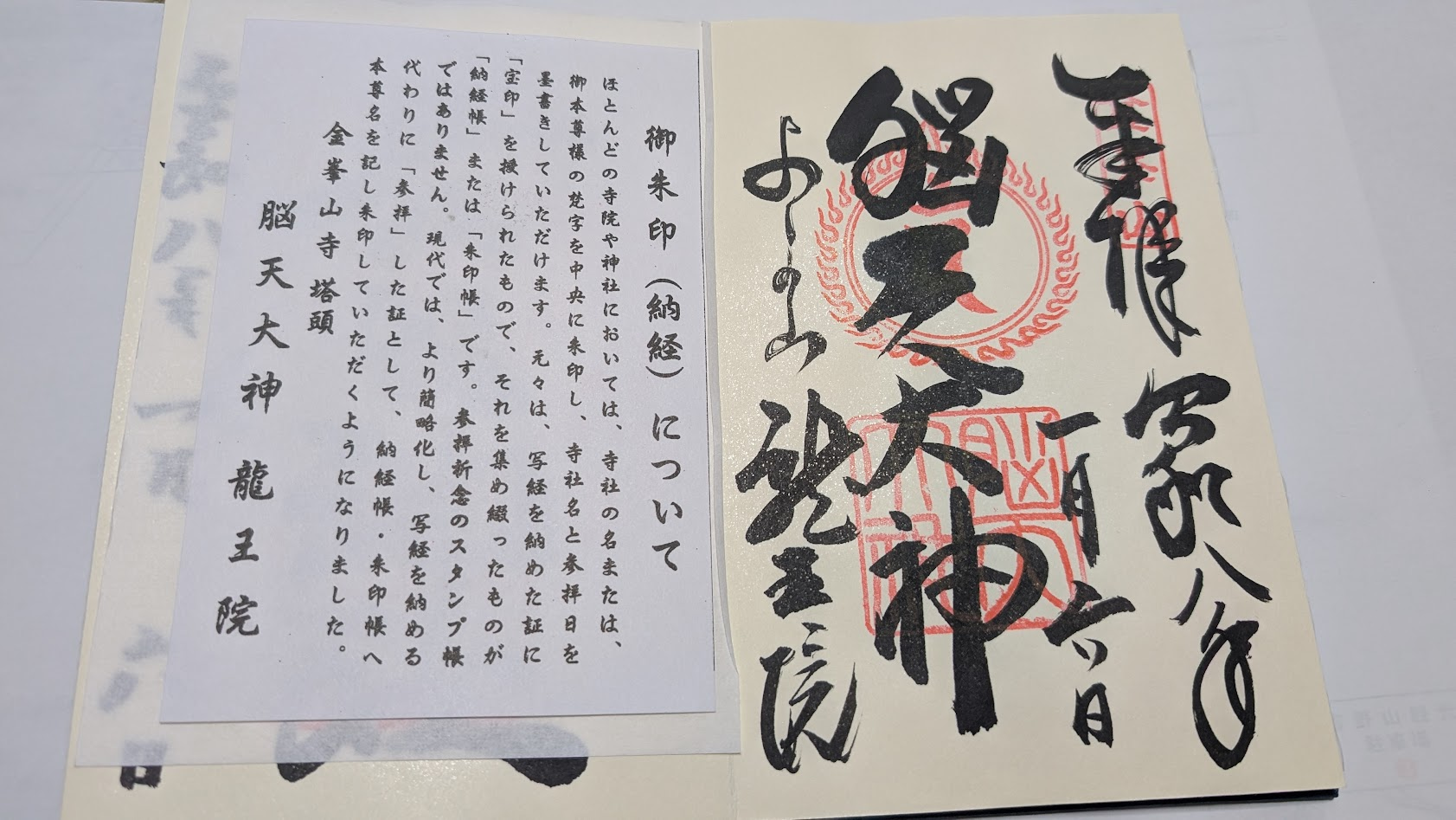 奈良 吉野 脳天大神 御朱印