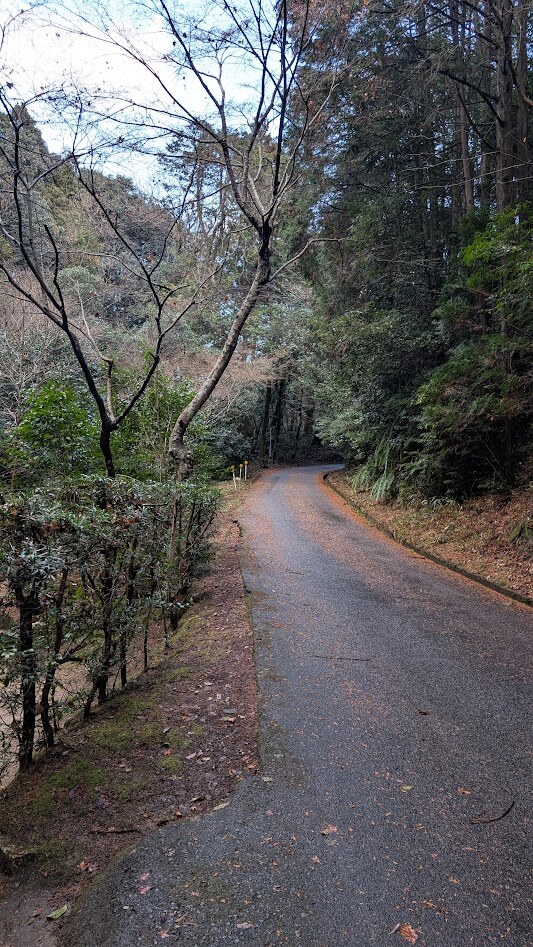 滋賀 湖南市 岩根山不動寺 行くまでの山道