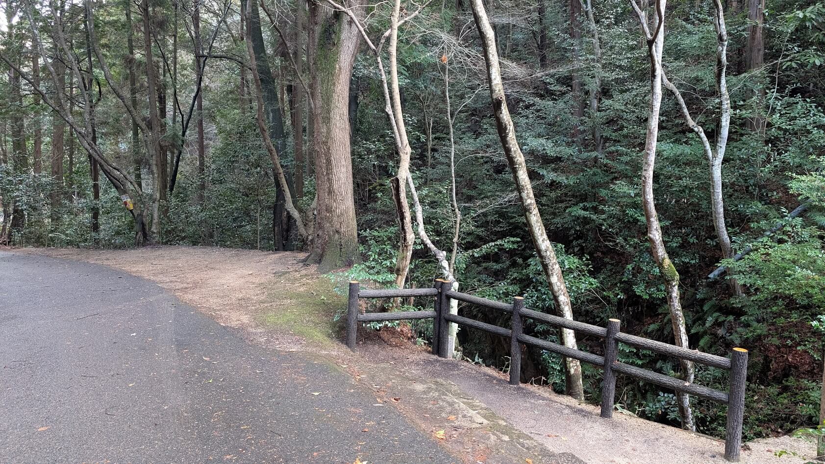 滋賀 湖南市 岩根山不動寺 駐車スペース