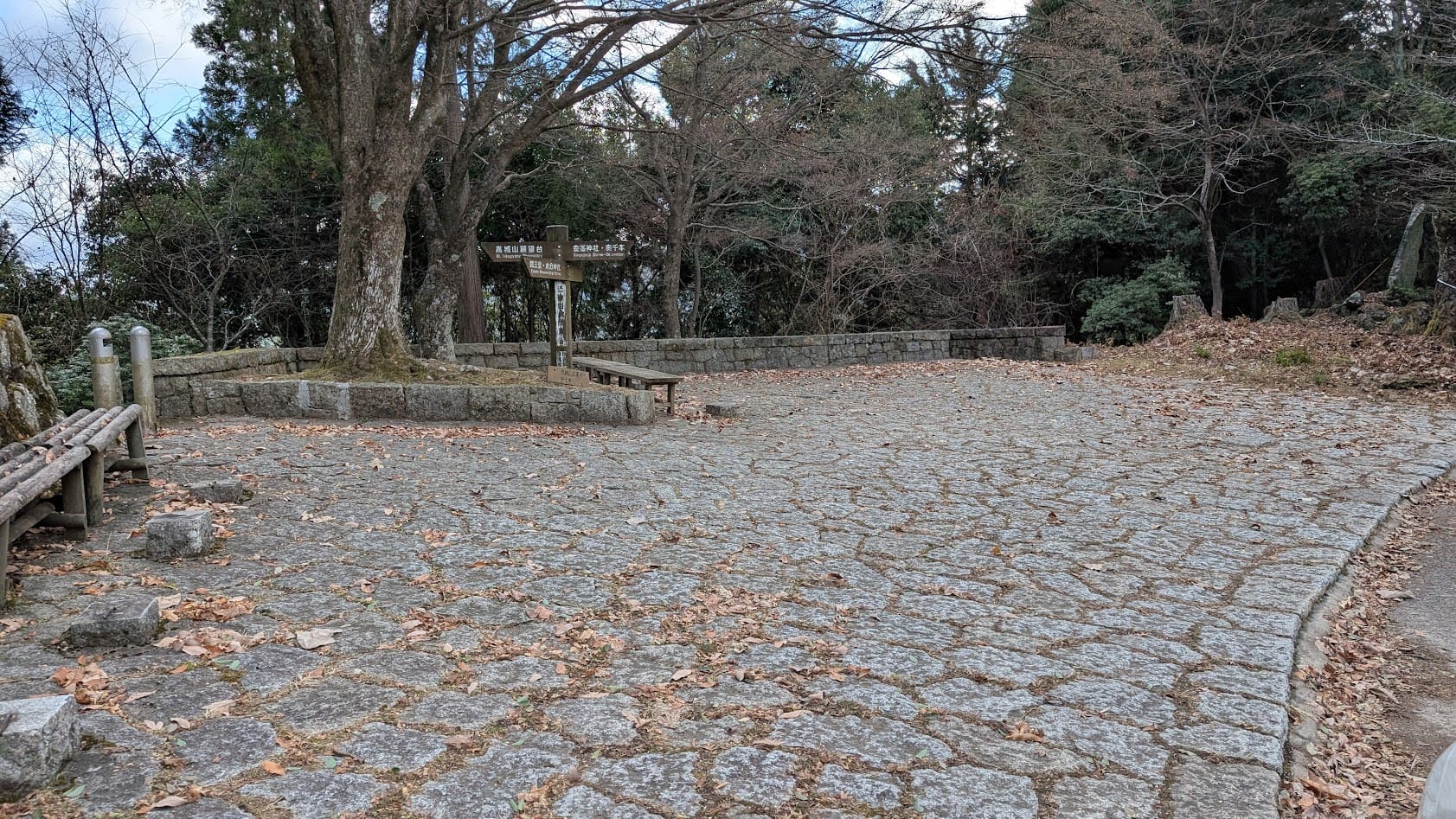 奈良 吉野 高城山展望台 駐車場