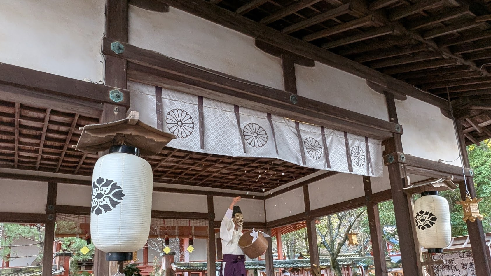 奈良 手向山八幡宮 節分 舞楽
